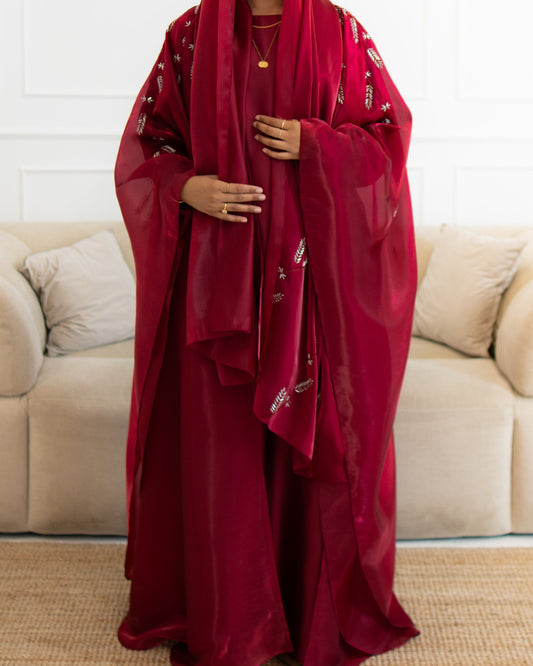 Red Liyah Abaya