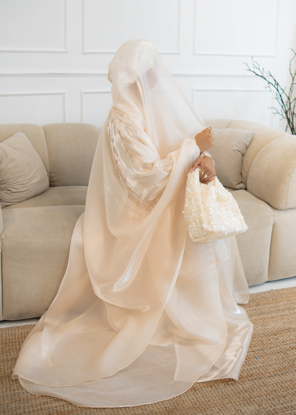 Cream Liyah Abaya