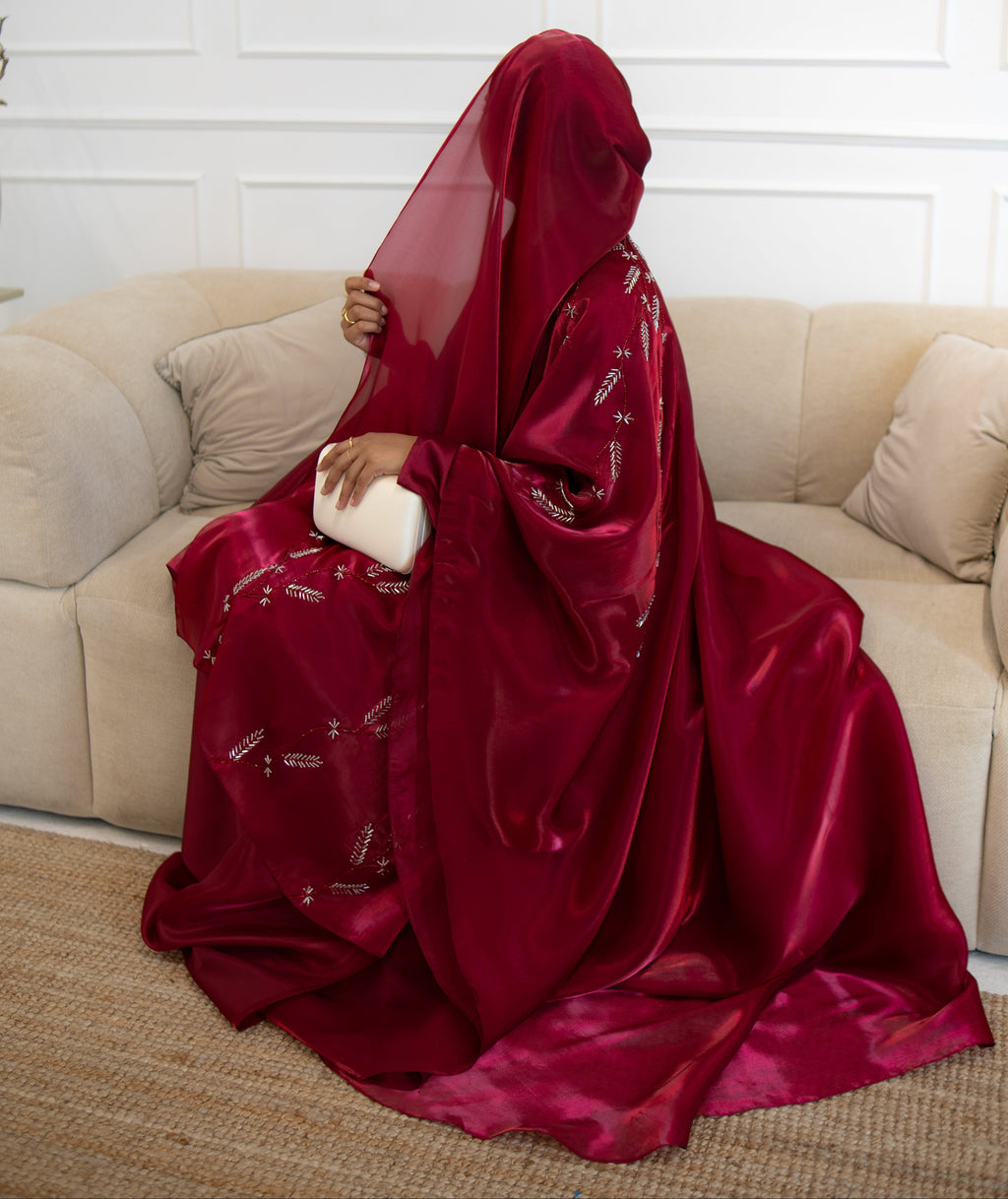 Red Liyah Abaya
